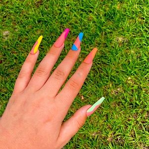 Funky summer nails